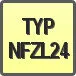 Piktogram - Typ: NFZL24